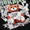 6931a59dccd8ab3d7af99f14 Moschino New Arrival Bear Print Logo Digital Printing Design Black and White S-XXL