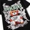 6931a59dccd8ab3d7af99f15 Moschino New Arrival Bear Print Logo Digital Printing Design Black and White S-XXL