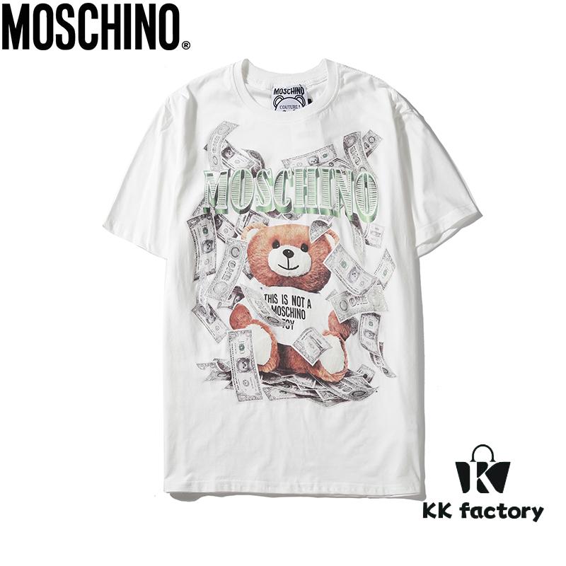 6931a59eccd8ab3d7af99f17 Moschino New Arrival Bear Print Logo Digital Printing Design Black and White S-XXL