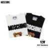 6931a5a0ccd8ab3d7af99f3f Q230#MOS 21 Spring New Arrival Super Cool Ice Ceramic Cotton Towel Embroidery Bear Short Sleeve T-Shirt Unisex Black and White S-XXL