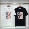 Q651#♈️ Premium Cotton Double-Yarn 230g 32s Dual-Ply Pure Cotton Fabric Short Sleeve T-Shirt Unisex Design in Black and White