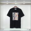 Q651#♈️ Premium Cotton Double-Yarn 230g 32s Dual-Ply Pure Cotton Fabric Short Sleeve T-Shirt Unisex Design in Black and White