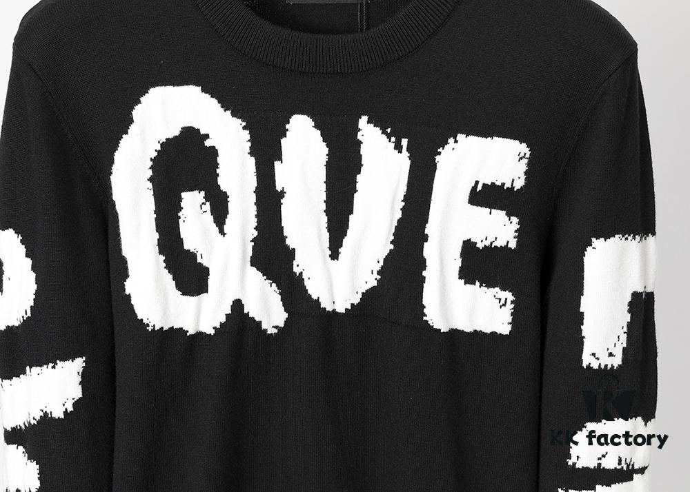 6931a5a9ccd8ab3d7af99fde Winter New Round Neck Pullover Sweater 3066# - Classic McQueen Letter Jacquard, Stylish, High-End and Elegant, Thickened for Comfort and Warmth