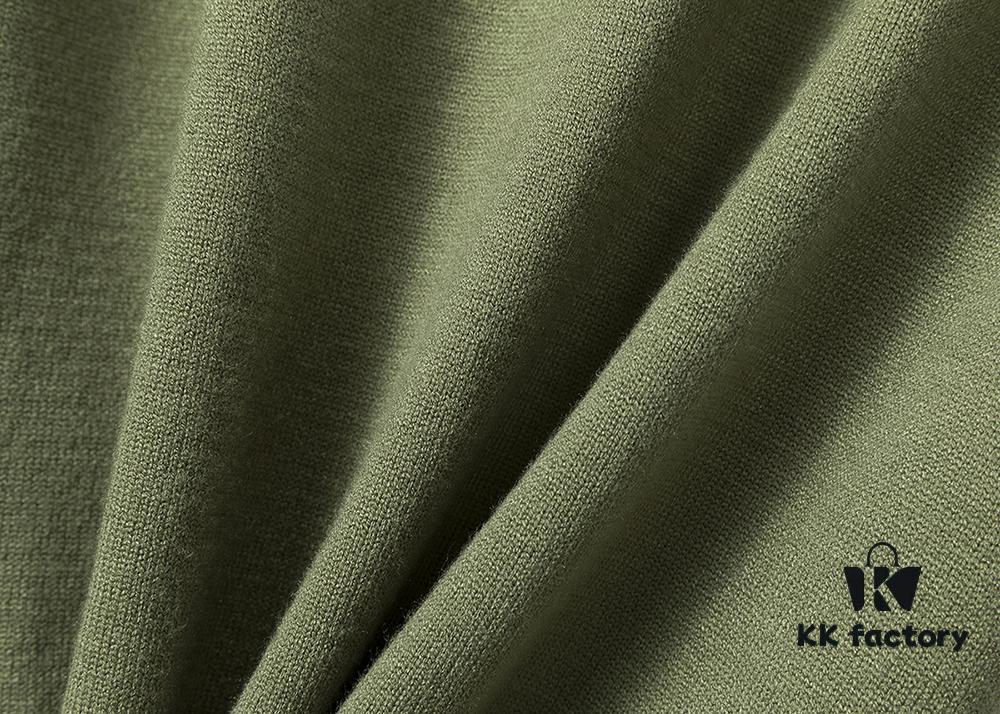 6931a5a9ccd8ab3d7af99feb Winter New Round Neck Pullover Sweater 3066# - Classic McQueen Letter Jacquard, Stylish, High-End and Elegant, Thickened Comfortable Warm Clothing in Military Green