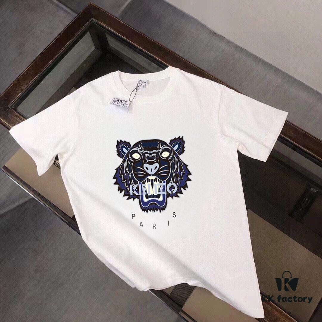 6931a5abccd8ab3d7af9a007 KENZO Men's Casual Short-Sleeve T-Shirt, Spring/Summer 2025 New Arrival, Premium Logo Embroidery, High-End Fabric and Tailoring