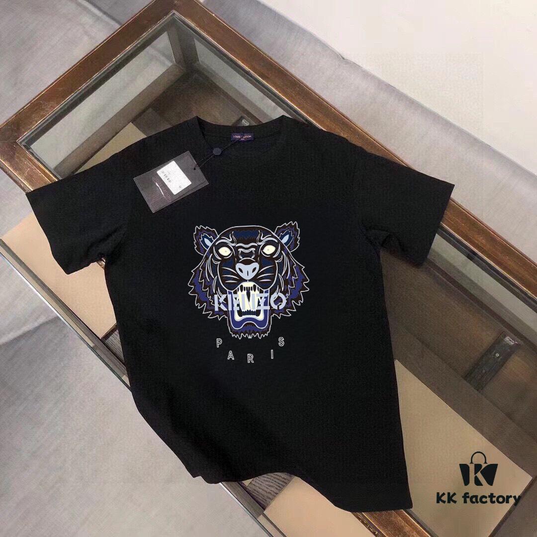6931a5abccd8ab3d7af9a00a KENZO Men's Casual Short-Sleeve T-Shirt, Spring/Summer 2025 New Arrival, Premium Logo Embroidery, High-End Fabric and Tailoring
