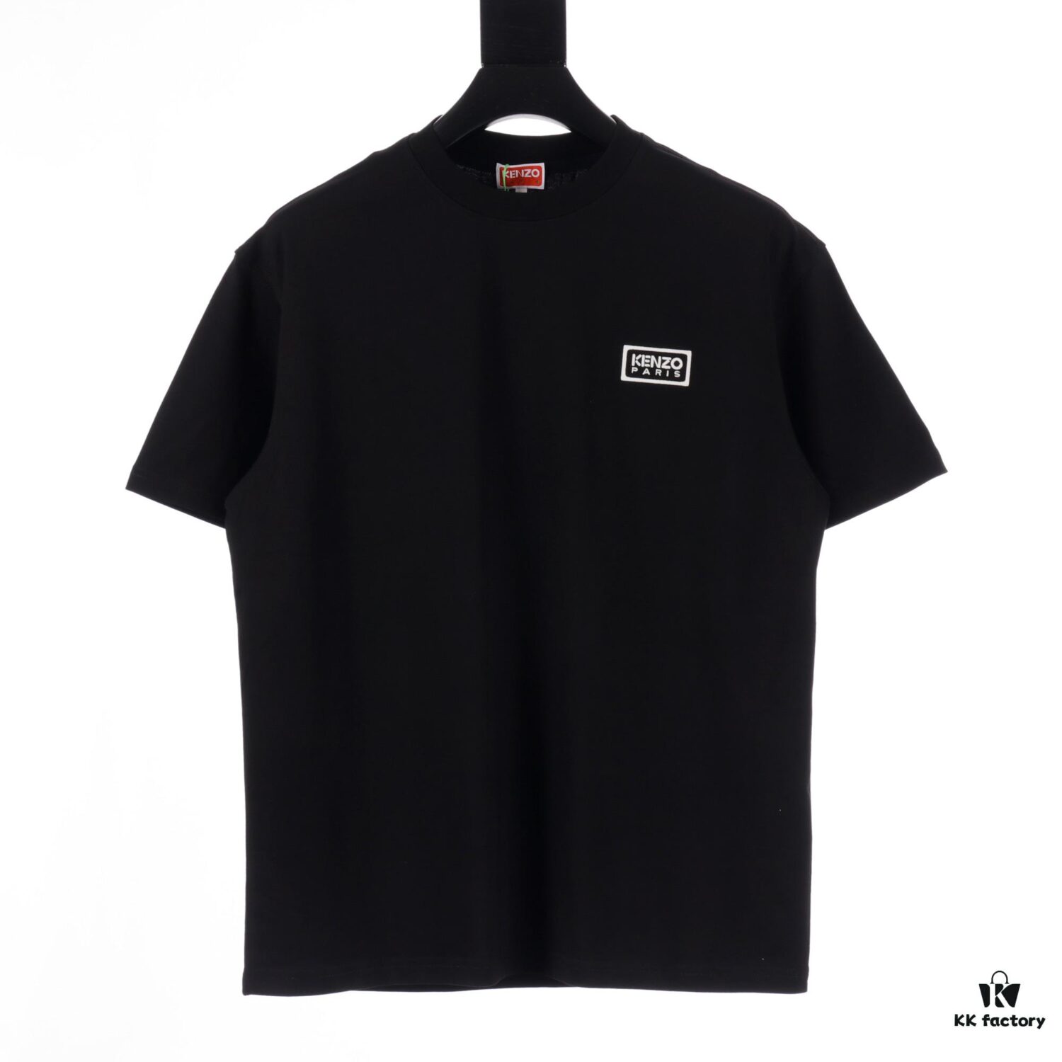 6931a5adccd8ab3d7af9a02e KENZO KZ 25 Early Spring New Arrival Black Label White Embroidered Letter Short Sleeve T-Shirt