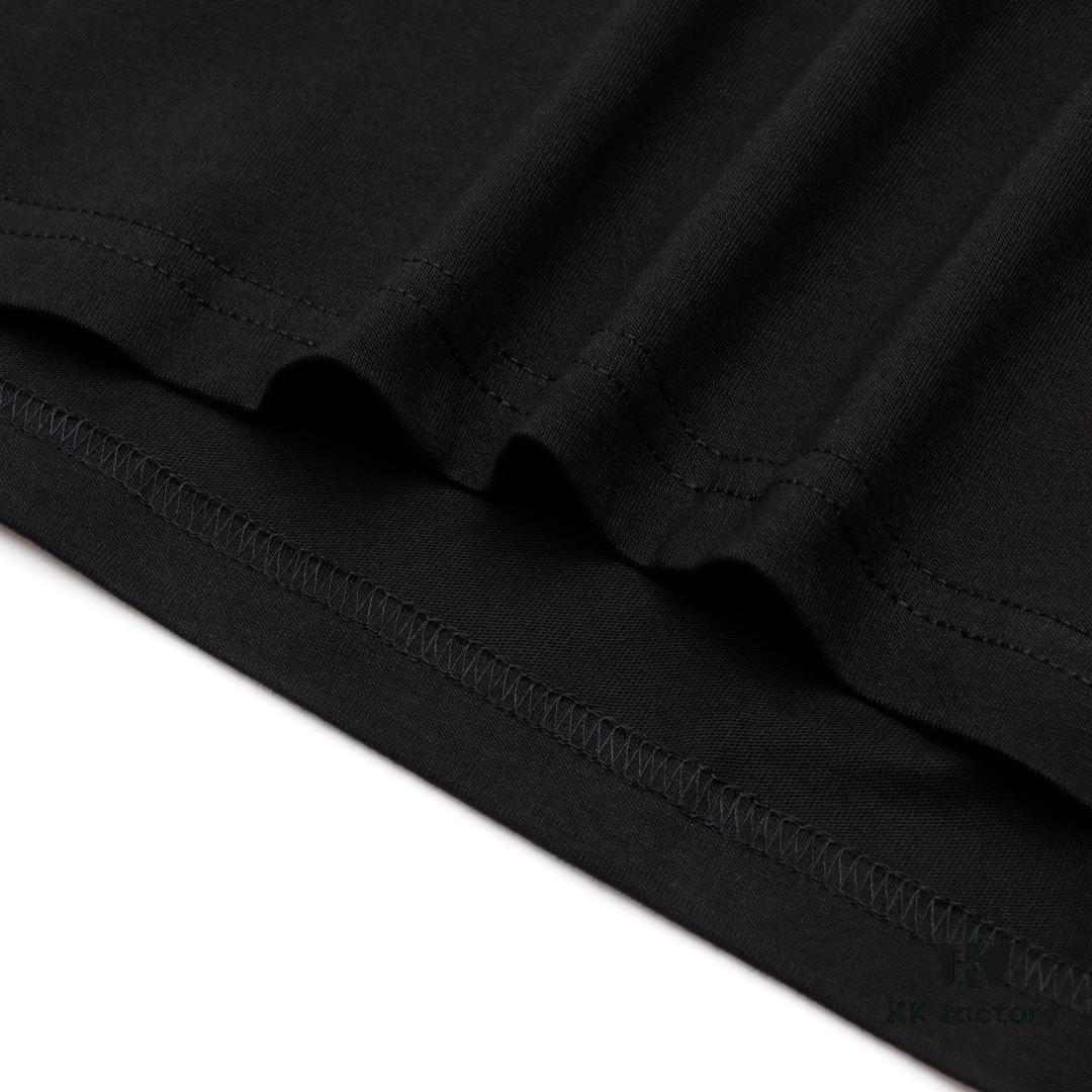 6931a5adccd8ab3d7af9a033 KENZO KZ 25 Early Spring New Arrival Black Label White Embroidered Letter Short Sleeve T-Shirt