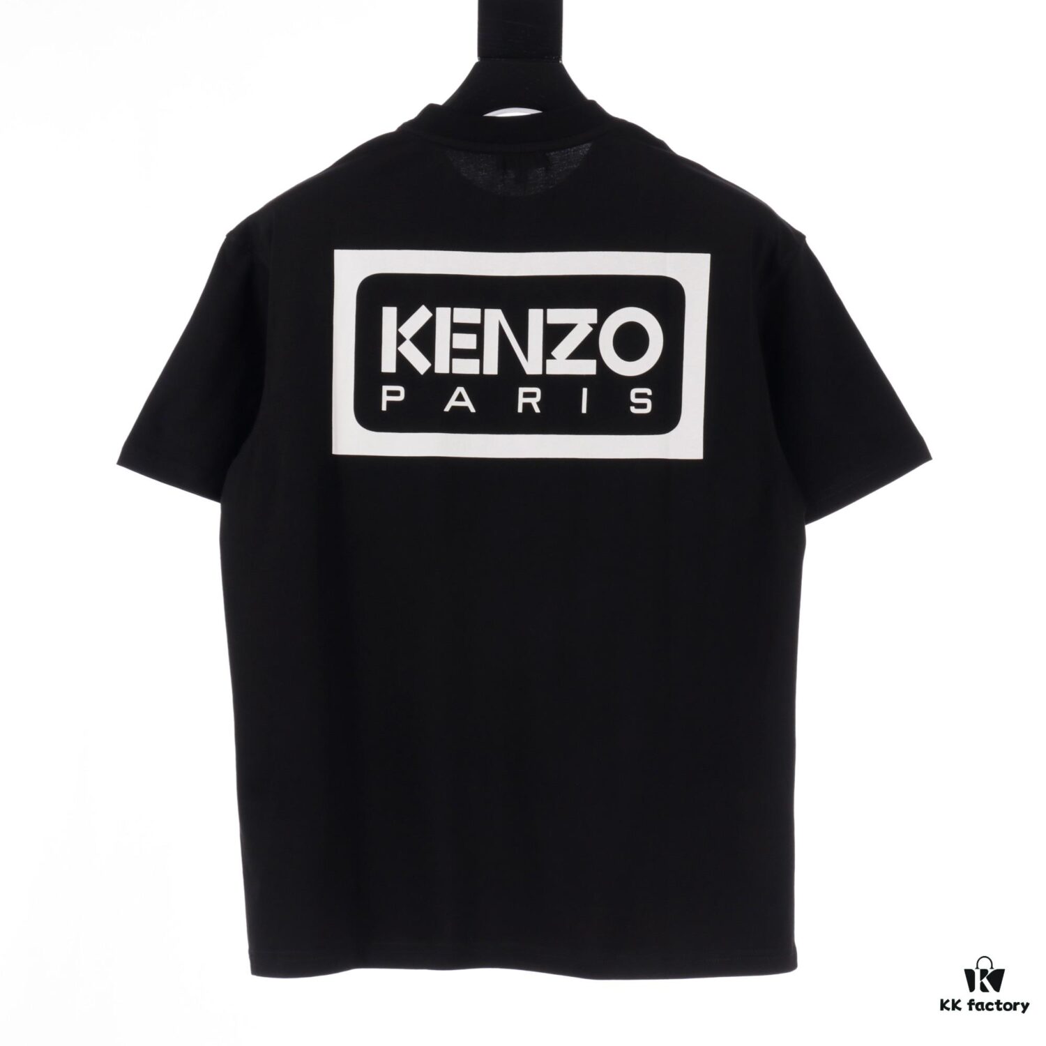 6931a5aeccd8ab3d7af9a036 KENZO KZ 25 Early Spring New Arrival Black Label White Embroidered Letter Short Sleeve T-Shirt
