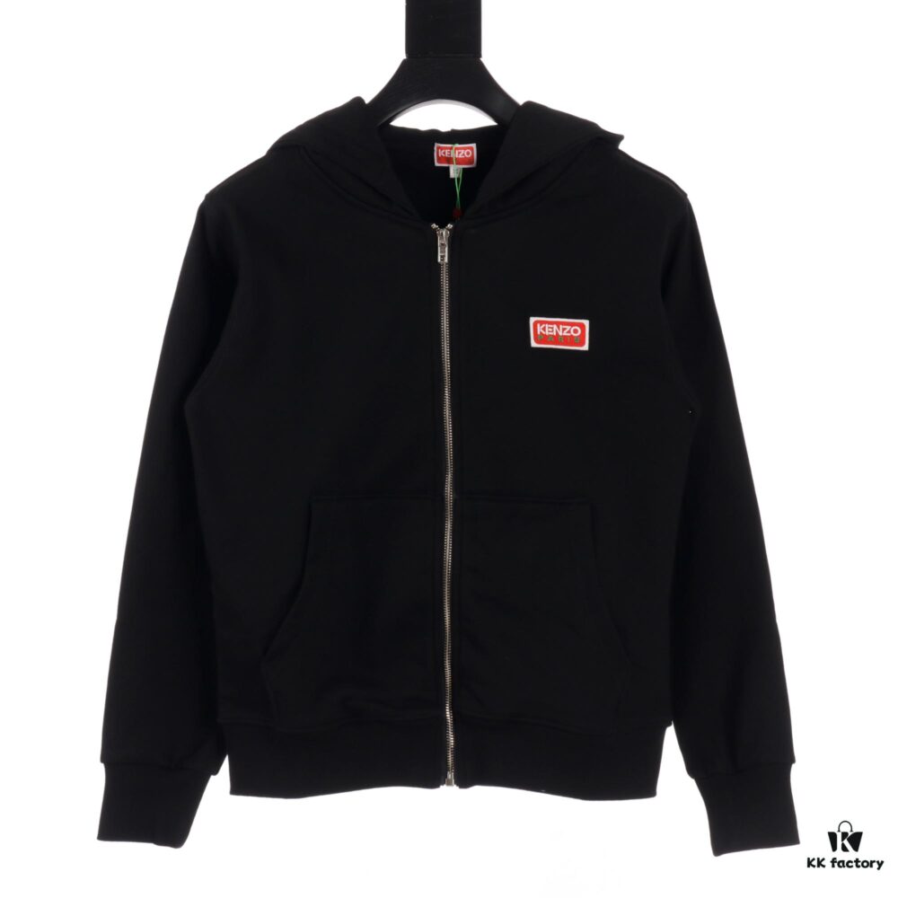 6931a5b0ccd8ab3d7af9a05f KENZO KZ 24 FW Square Logo Hooded Zip-Up Sweatshirt