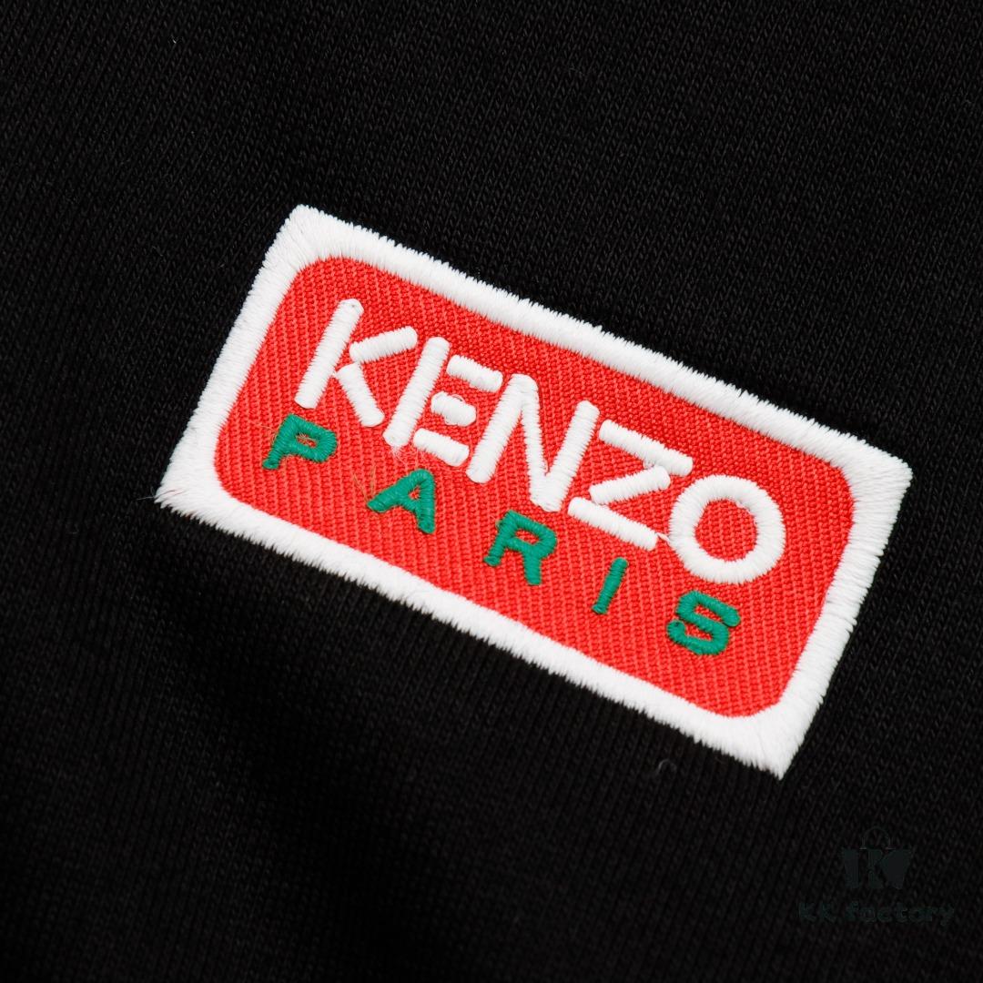 6931a5b0ccd8ab3d7af9a061 KENZO KZ 24 FW Square Logo Hooded Zip-Up Sweatshirt