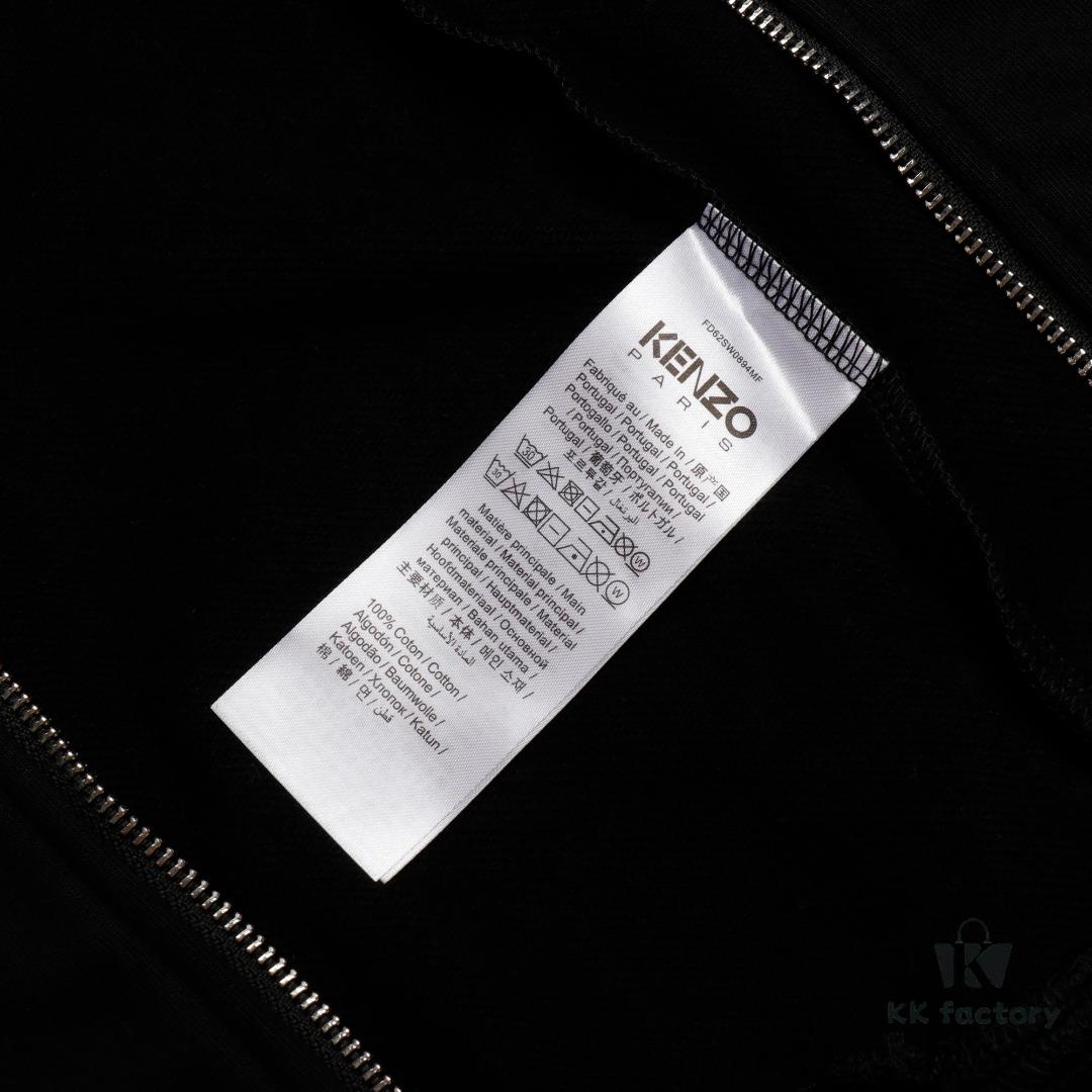 6931a5b0ccd8ab3d7af9a066 KENZO KZ 24 FW Square Logo Hooded Zip-Up Sweatshirt