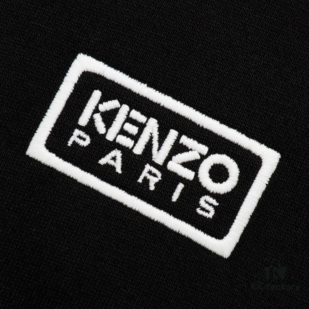 6931a5b2ccd8ab3d7af9a080 KENZO Koushun Takada KZ 24 Spring Collection Black and White Letter Zipper Hooded Jacket