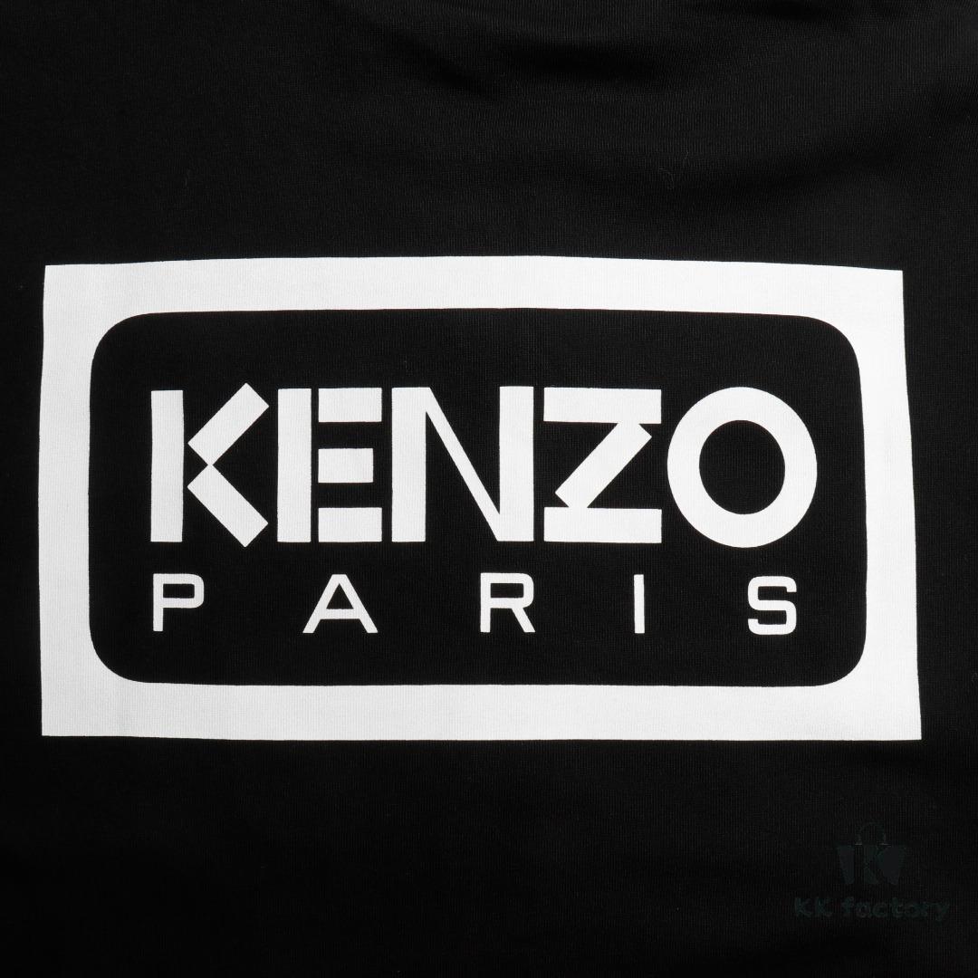6931a5b2ccd8ab3d7af9a083 KENZO Koushun Takada KZ 24 Spring Collection Black and White Letter Zipper Hooded Jacket