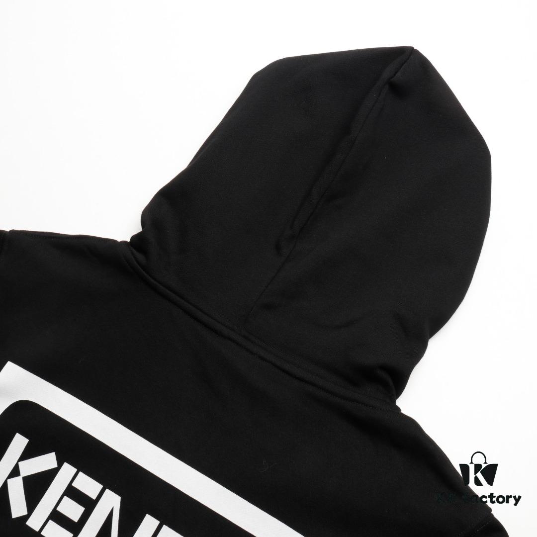 6931a5b2ccd8ab3d7af9a084 KENZO Koushun Takada KZ 24 Spring Collection Black and White Letter Zipper Hooded Jacket