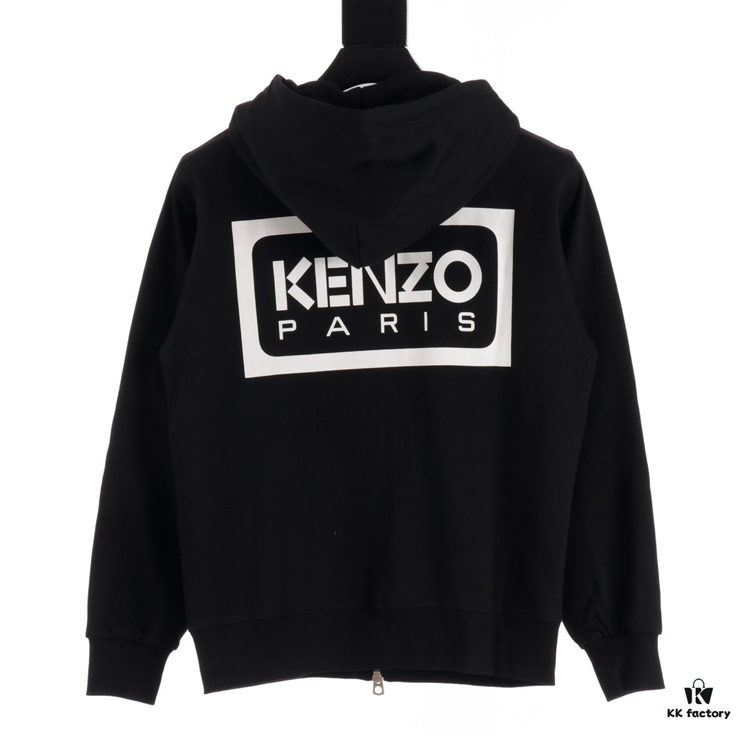 6931a5b2ccd8ab3d7af9a086 KENZO Koushun Takada KZ 24 Spring Collection Black and White Letter Zipper Hooded Jacket