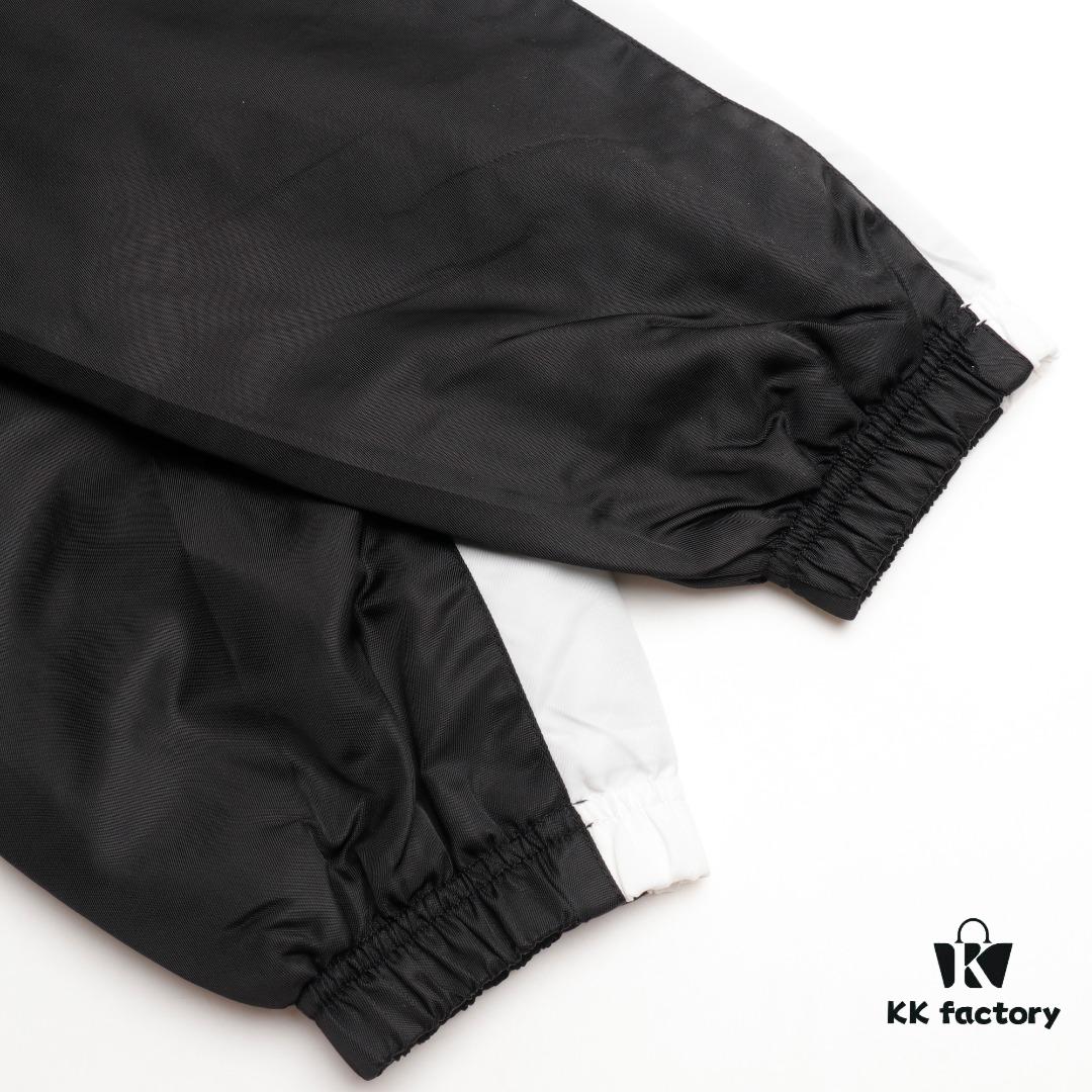 6931a5b8ccd8ab3d7af9a0f5 KENZO KZ 24 New Arrival Black Label White Embroidery Lightweight Cotton Stand-Collar Jacket