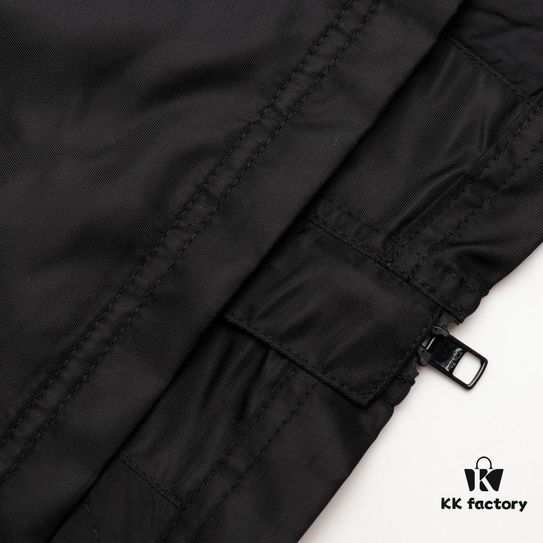6931a5b8ccd8ab3d7af9a0f7 KENZO KZ 24 New Arrival Black Label White Embroidery Lightweight Cotton Stand-Collar Jacket