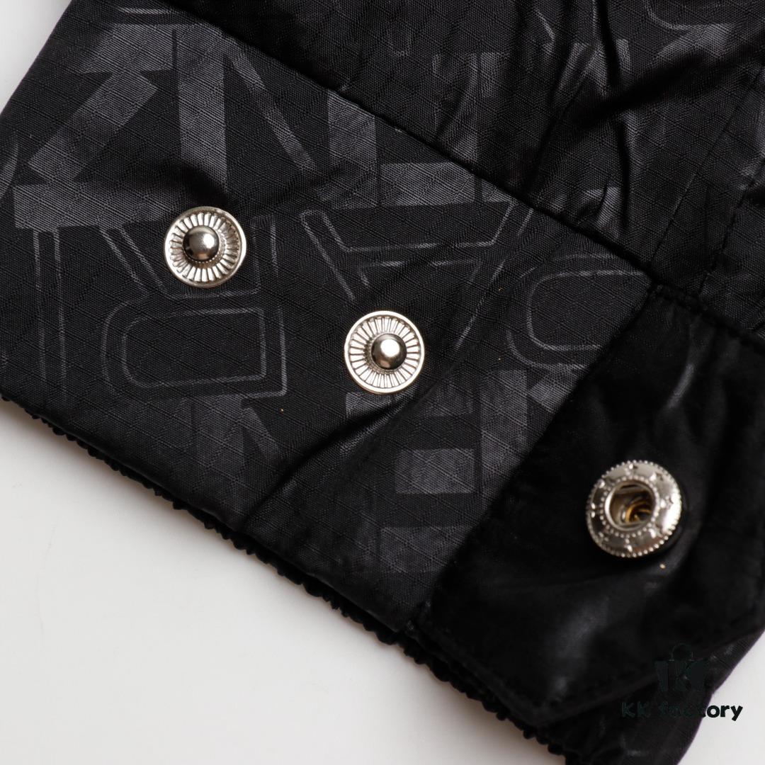 6931a5b9ccd8ab3d7af9a108 KENZO Takada KZ Windbreaker Series All-Over Letter Print Hidden Hood Zip-Up Jacket