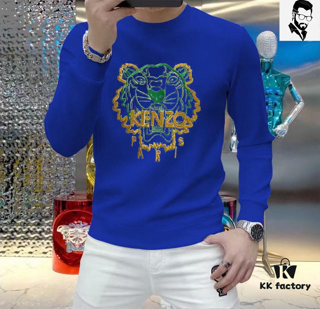 6931a5baccd8ab3d7af9a110 KENZO 2024 SS New Arrival Long Sleeve Crew Neck Sweatshirt for Men – Lightweight, Breathable Premium Tencel Roma Fabric, Soft and Comfortable with 3D Textured Design, Stylish Everyday Wear, Ideal Gift or Personal Choice