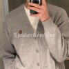 6931a5c1ccd8ab3d7af9a170 KENZO Classic V-Neck Embroidered Logo Unisex Knit Cardigan - Begonia Flower Design