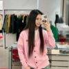 6931a5c1ccd8ab3d7af9a175 KENZO Classic V-Neck Embroidered Logo Unisex Knit Cardigan - Begonia Flower Design