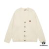 6931a5c2ccd8ab3d7af9a18a KENZO Begonia Flower V-Neck Embroidered Logo Unisex Knit Cardigan