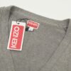 6931a5c3ccd8ab3d7af9a196 KENZO Begonia Flower V-Neck Solid Color Embroidered Logo Unisex Knit Cardigan