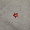 6931a5c3ccd8ab3d7af9a197 KENZO Begonia Flower V-Neck Solid Color Embroidered Logo Unisex Knit Cardigan