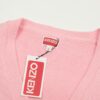 6931a5c3ccd8ab3d7af9a1a0 KENZO Begonia Flower V-Neck Solid Color Embroidered Logo Unisex Knit Cardigan