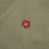 6931a5c5ccd8ab3d7af9a1b5 KENZO Begonia Flower V-Neck Solid Color Embroidered Logo Unisex Knit Cardigan