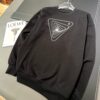 JENI - Unique Line and Letter Z Design Silicone Craft Paired Subtly, 420g Regular Round Neck Sweatshirt for Autumn and Winter