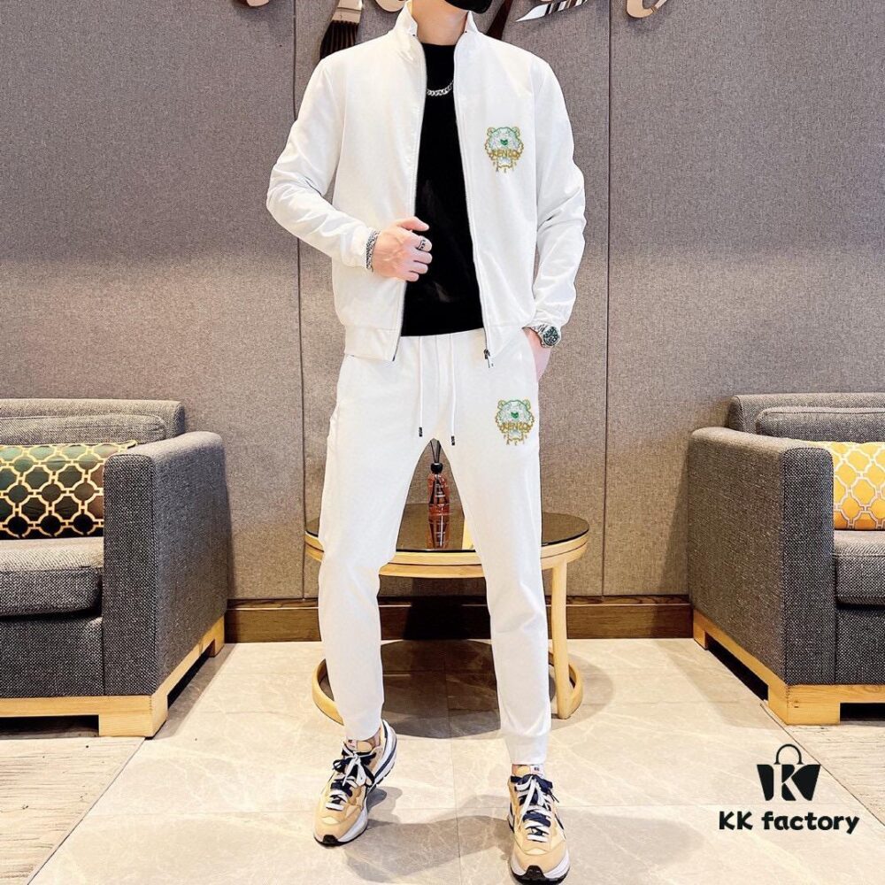 KENZO 2024 New Arrival Cardigan Sweatshirt Set, Premium 100% Roman Cotton, Elegant and Comfortable Unisex Design