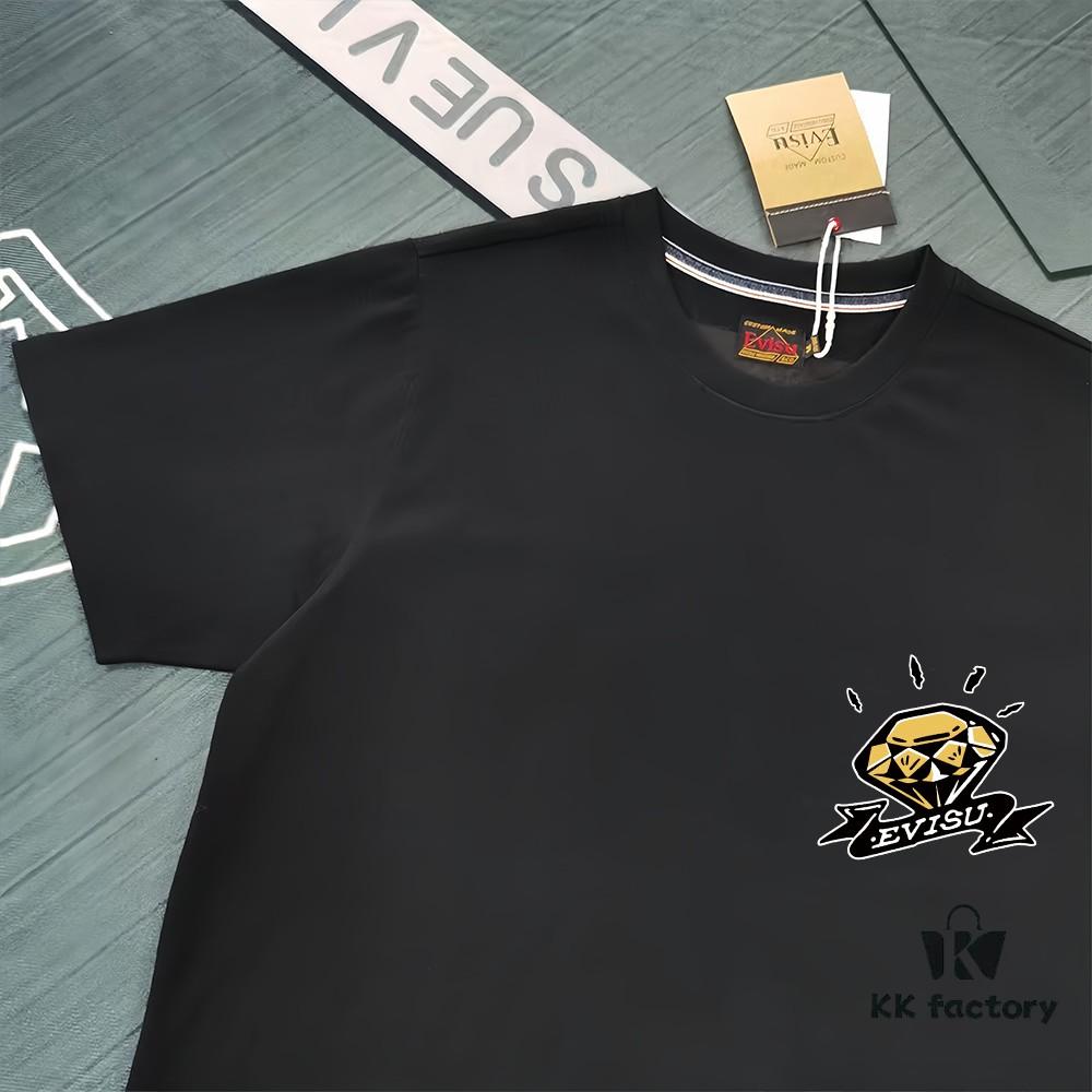 6931a5c9ccd8ab3d7af9a1f3 Evisu 2025 New Year God Printed T-Shirt High-Quality Version Premium 300g Double-Yarn Cotton Unisex Loose Fit