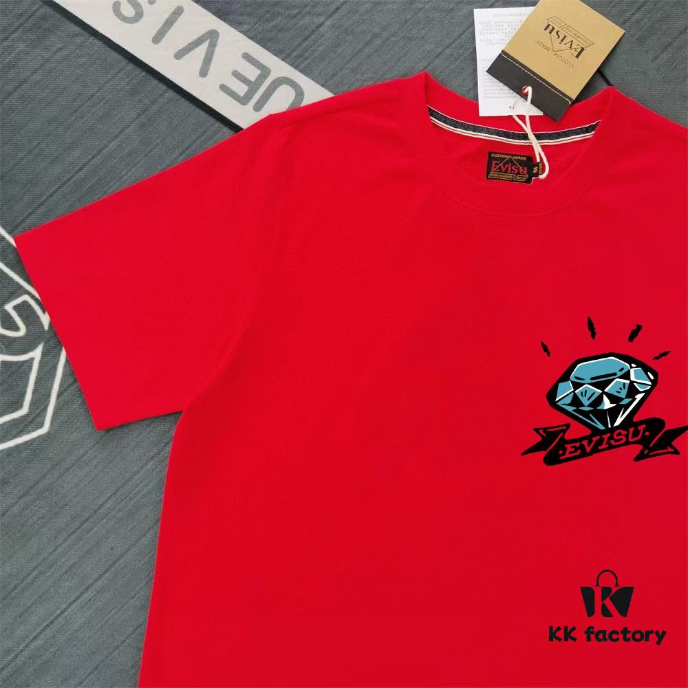 6931a5c9ccd8ab3d7af9a1fd Evisu 2025 New Year God Print T-Shirt High Version Premium Quality 300g Double-Yarn Pure Cotton Fabric Unisex Loose Fit