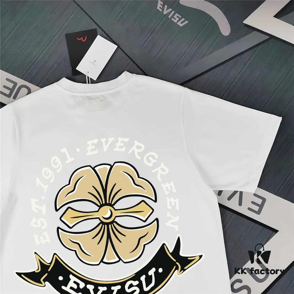 6931a5cbccd8ab3d7af9a21c Evisu Fortune God 2025 New Print T-Shirt High Version Premium Quality 300g Double-Yarn Pure Cotton Fabric Unisex Loose Fit