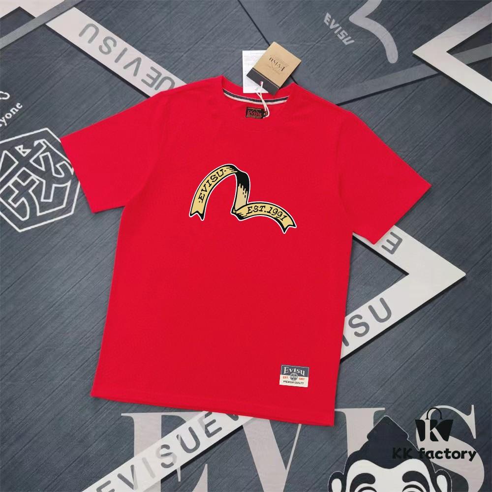 6931a5cbccd8ab3d7af9a21e Evisu Fortune God 2025 New Print T-Shirt High Version Premium Quality 300g Double-Yarn Pure Cotton Fabric Unisex Loose Fit