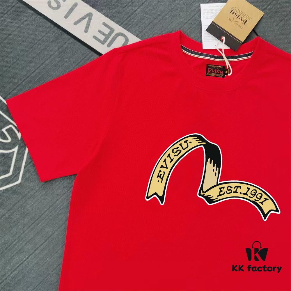 6931a5cbccd8ab3d7af9a220 Evisu Fortune God 2025 New Print T-Shirt High Version Premium Quality 300g Double-Yarn Pure Cotton Fabric Unisex Loose Fit