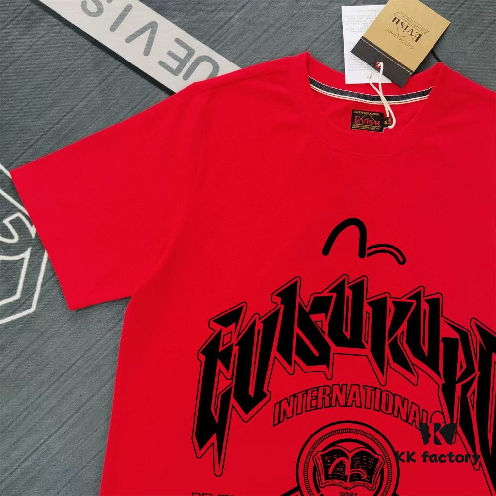 6931a5cdccd8ab3d7af9a248 Evisu 2025 New Year God Printed T-Shirt High-Quality Version Premium 300g Double-Yarn Cotton Unisex Loose Fit T-Shirt