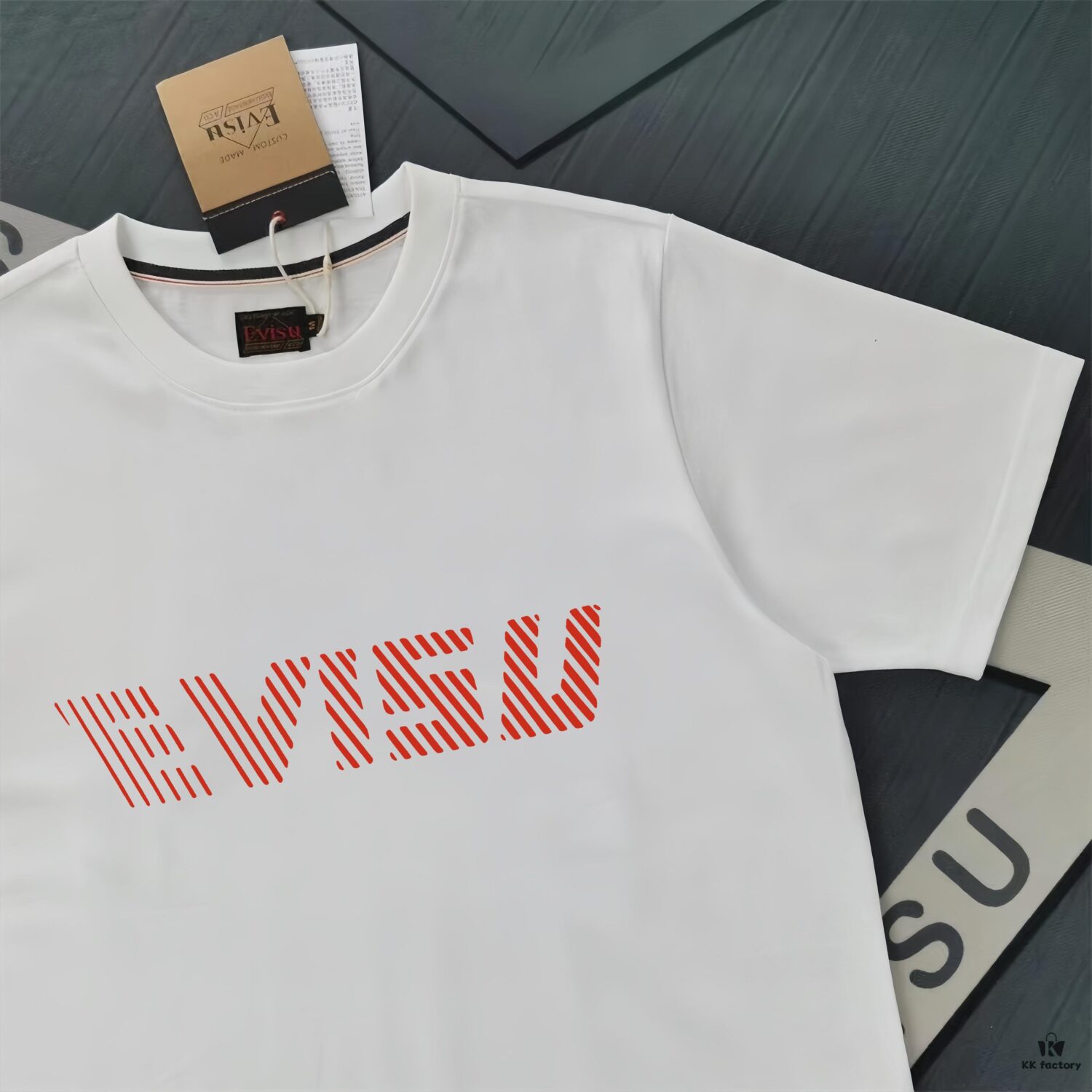 6931a5ceccd8ab3d7af9a252 Evisu Fortune God 2025 New Print T-Shirt High Version Premium Quality 300g Double-Yarn Pure Cotton Fabric Unisex Loose Fit