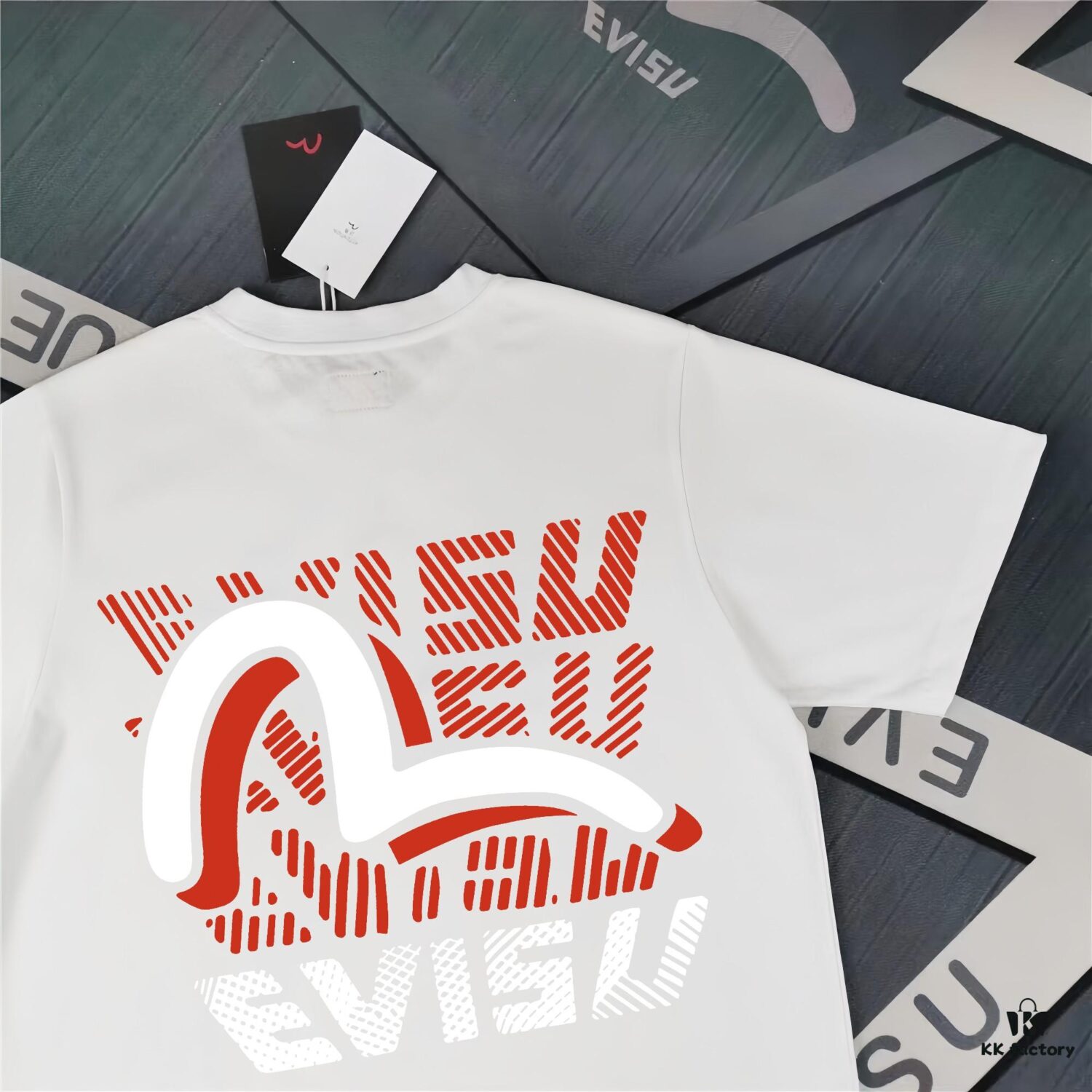 6931a5ceccd8ab3d7af9a253 Evisu Fortune God 2025 New Print T-Shirt High Version Premium Quality 300g Double-Yarn Pure Cotton Fabric Unisex Loose Fit