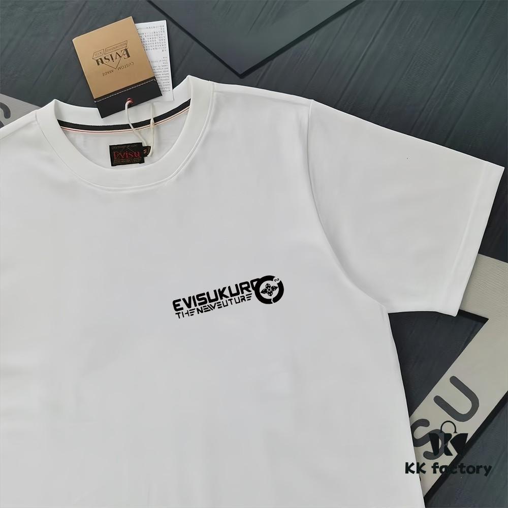 6931a5cfccd8ab3d7af9a269 Evisu 2025 New Year God Print T-Shirt High Version High Quality Made of 300g Double-Yarn Cotton Fabric Unisex Loose Fit