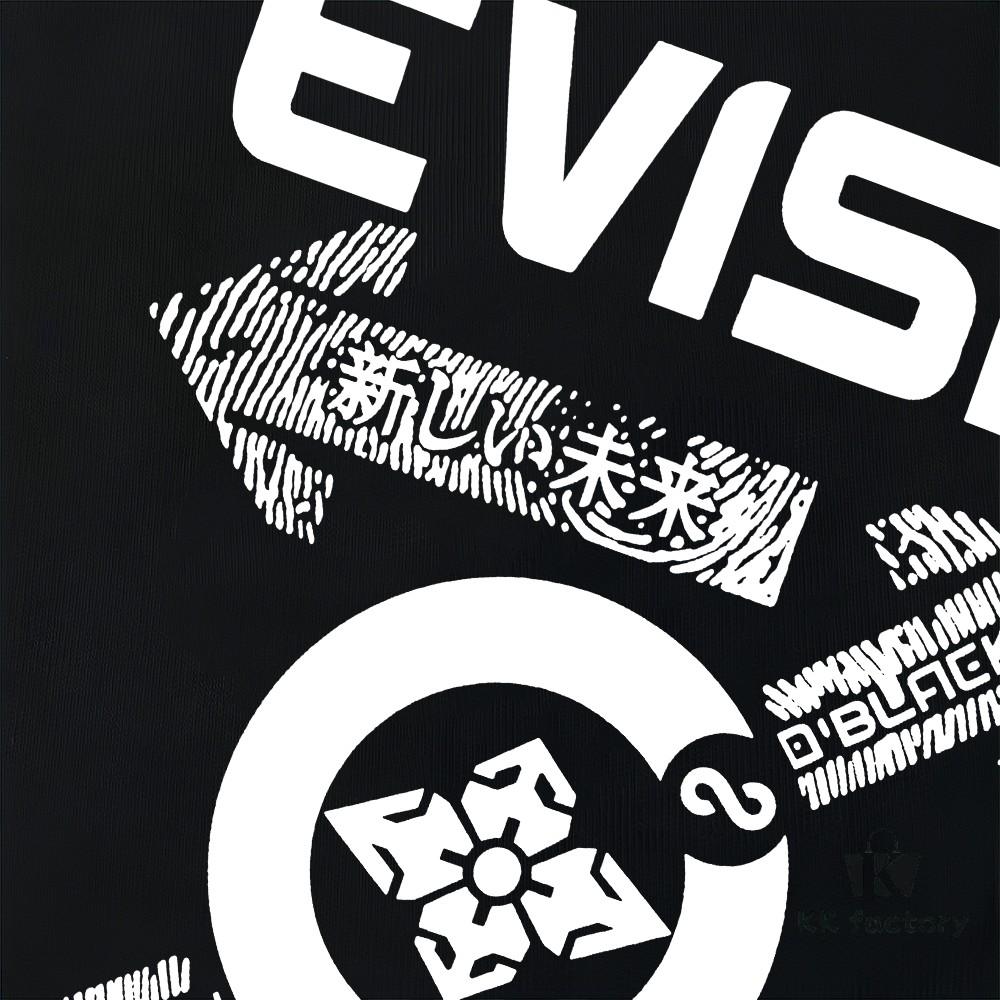 6931a5d0ccd8ab3d7af9a275 Evisu 2025 New Year God Printed T-Shirt High-Quality Version Unisex Loose Fit Cotton Double-Yarn 300gsm