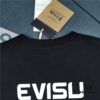 6931a5d0ccd8ab3d7af9a276 Evisu 2025 New Year God Printed T-Shirt High-Quality Version Unisex Loose Fit Cotton Double-Yarn 300gsm
