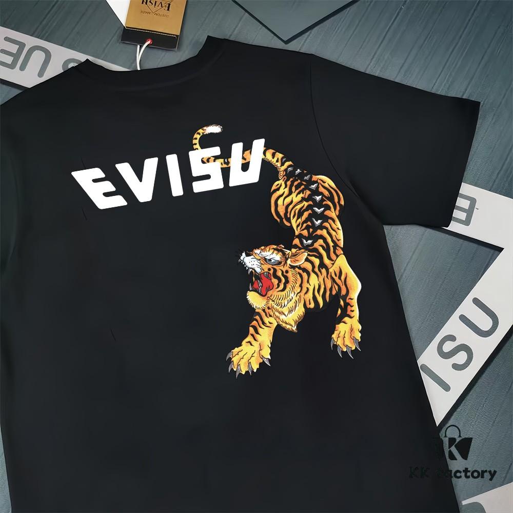 6931a5d1ccd8ab3d7af9a28d Evisu 2025 New Year God Print T-Shirt High-Quality Version Premium Quality Made of 300g Double-Yarn Pure Cotton Fabric Unisex Loose Fit