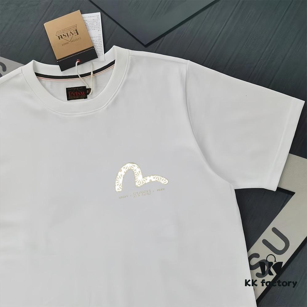 6931a5d2ccd8ab3d7af9a29d Evisu 2025 New Year God Print T-Shirt High Version Premium Quality 300g Double-Yarn Pure Cotton Fabric Unisex Loose Fit
