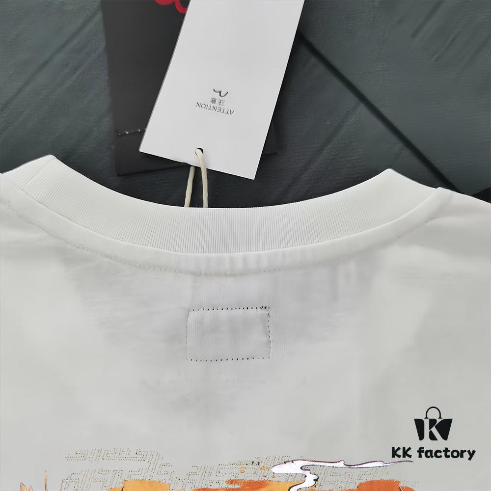 6931a5d2ccd8ab3d7af9a2a0 Evisu 2025 New Year God Print T-Shirt High Version Premium Quality 300g Double-Yarn Pure Cotton Fabric Unisex Loose Fit