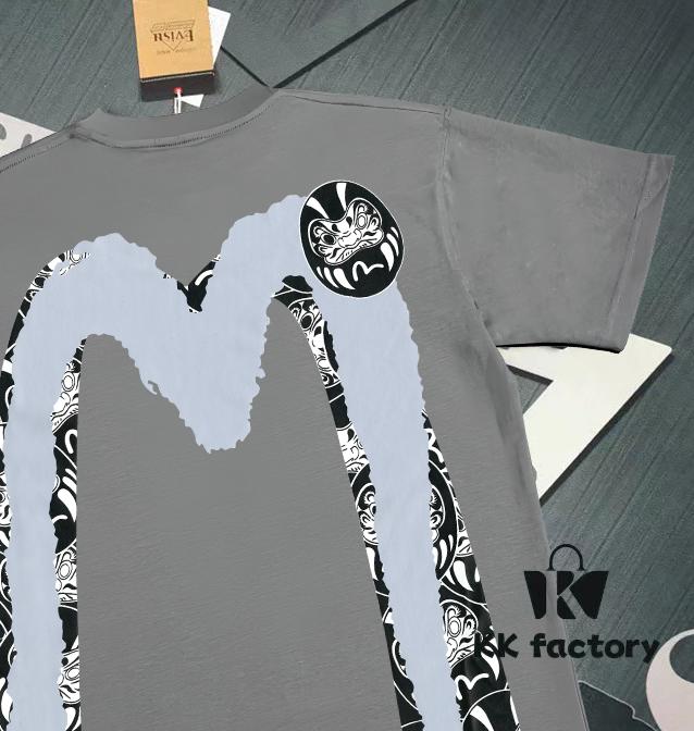 6931a5d3ccd8ab3d7af9a2ad Evisu 2025 New Year God Printed T-Shirt High-Quality Version Premium Quality 300g Double-Yarn Pure Cotton Fabric Unisex Loose Fit