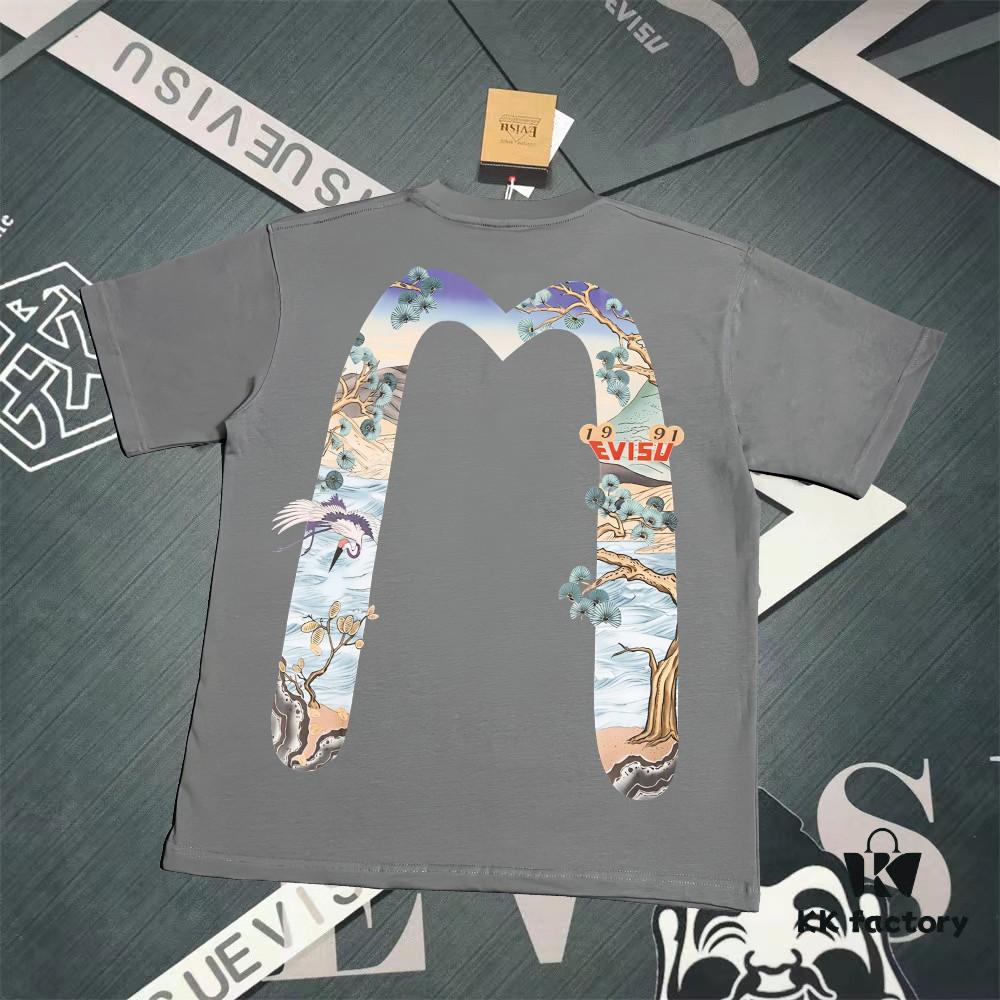 6931a5d5ccd8ab3d7af9a2c6 Evisu Fortune God 2025 New Print T-Shirt High Version Premium Quality Made of 300g Double-Yarn Pure Cotton Fabric Unisex Loose Fit