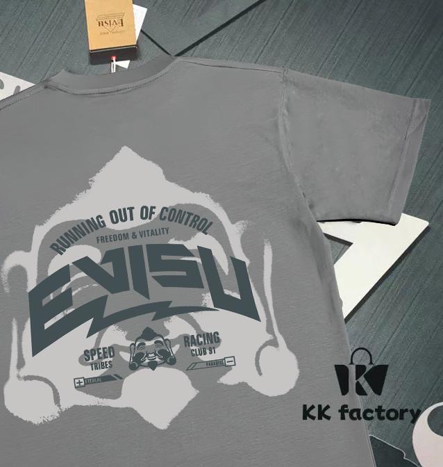 6931a5d6ccd8ab3d7af9a2e2 Evisu God of Fortune 2025 New Print T-Shirt High Version Premium Quality 300g Double-Yarn Pure Cotton Fabric Unisex Loose Fit
